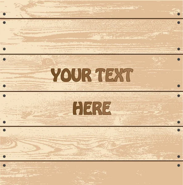 Holz braune Planke Textur Hintergrund. Vektorillustration. — Stockvektor