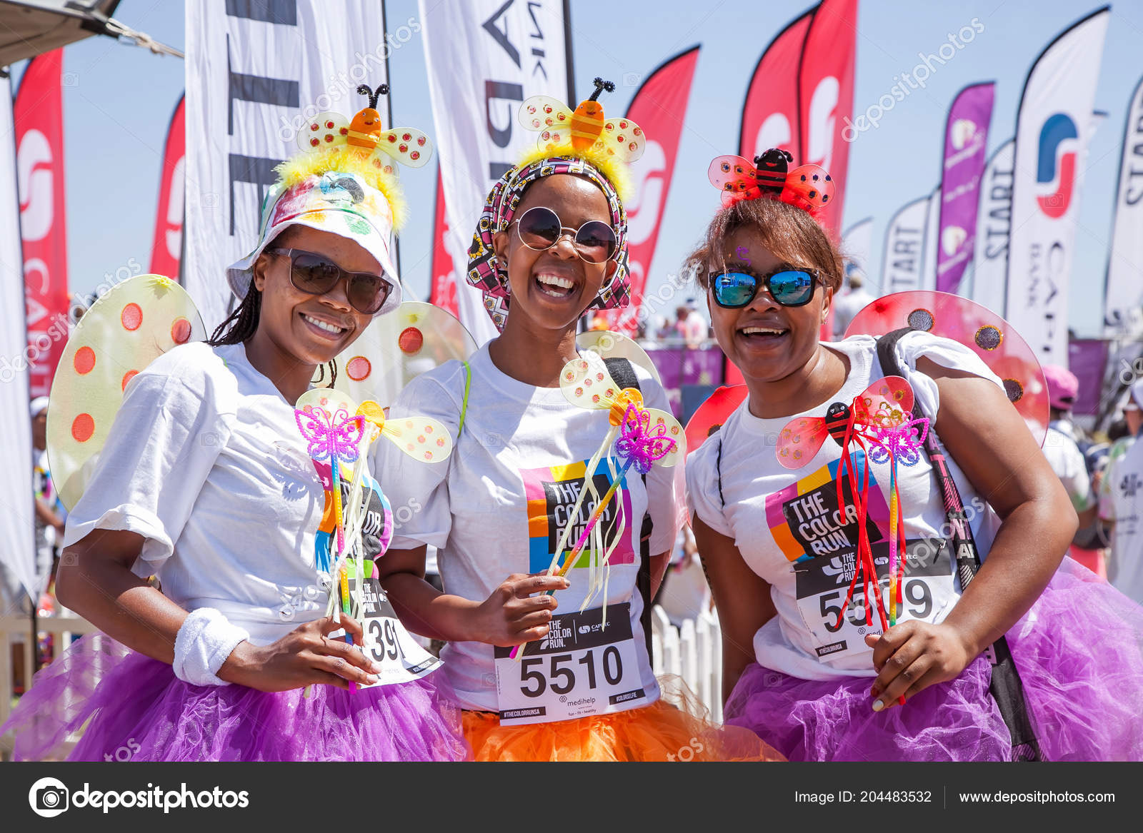 Johannesburg South Africa Oct 2015 Runners Colour Run Fun Run