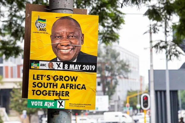 Johannesburg'da siyasi afişler — Stok fotoğraf