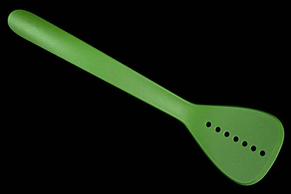 Plastic Green Skimmer Coocking Isolated White — Stock Photo, Image