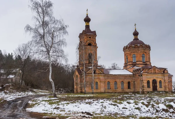 Kış yatay Ortodoks Kilisesi, Chervlene köyünde Sumskaya Oblast, Ukrayna