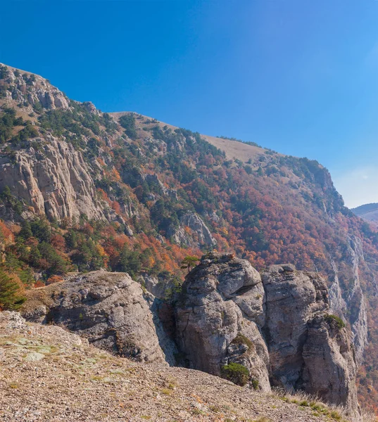 Beautiful Mountains Landscape Autumn Season Crimean Peninsula — Stock Photo, Image