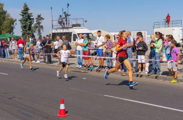 Dnepropetrovsk Ukraine September 2015 Kinderrunde Rennen Das Leben Während Des — Stockfoto