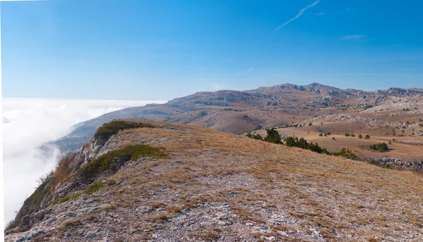 Herbstliche Landschaft Mit Babuhan Yaila Naturreservat Auf Der Halbinsel Krim — Stockfoto
