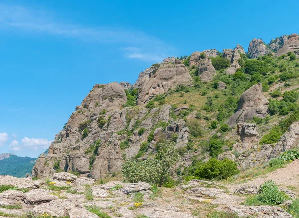 Paisaje Montaña Valle Los Fantasmas Cerca Alushta Resort Península Crimea — Foto de Stock