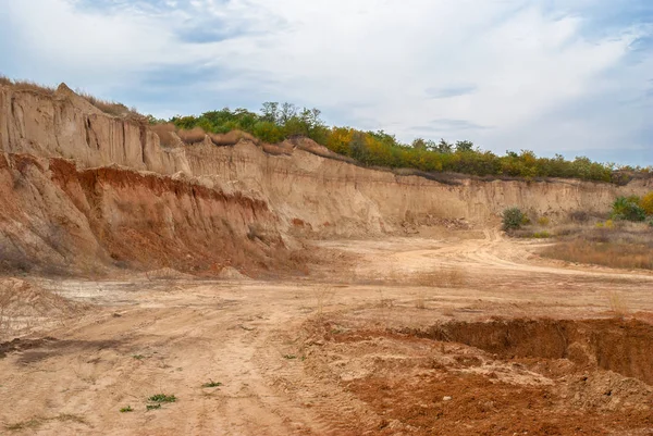 Bir Açık Kil Çukuru Merkezi Ukrayna — Stok fotoğraf