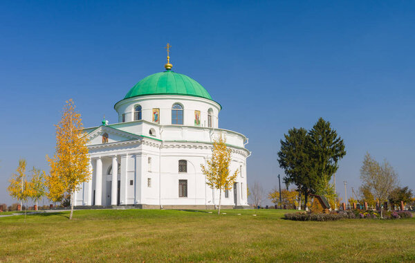 An ancient church of St. Nicholas (1797) in the urban settlement Dikanka, Ukraine.