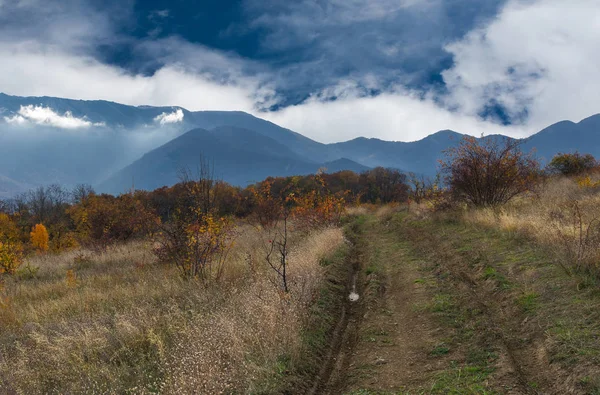 Abendlandschaft Den Krimbergen Zur Herbstzeit — Stockfoto