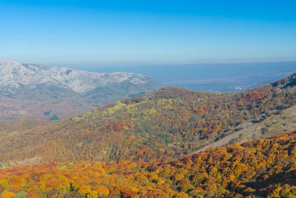 Morning Colors Crimean Mountains Fall Season — Stock Photo, Image