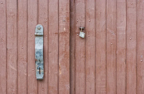 Gewoon Vergrendelingssysteem Voor Een Hek — Stockfoto