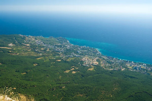 Θέα Στην Ακτή Της Κριμαίας Κοντά Στο Κάστρο Καταπιεί Φωλιά — Φωτογραφία Αρχείου