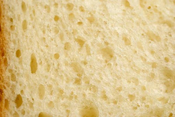 Bílý Chléb Textura Close — Stock fotografie