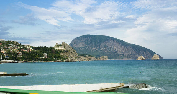 Черноморский Пейзаж Вблизи Горы Даг Стоковое Фото