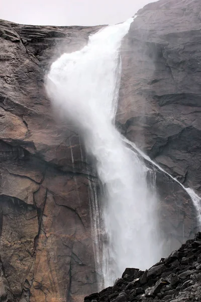 Sotefossen Husedalen Kinsarvik ノルウェーの つの滝のカスケードで最高 — ストック写真