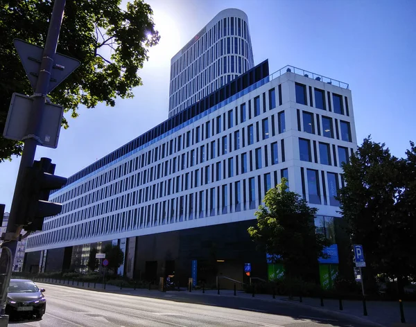 Varşova Polonya Haziran 2018 Taba Unii Ofis Binası Alışveriş Merkezi — Stok fotoğraf