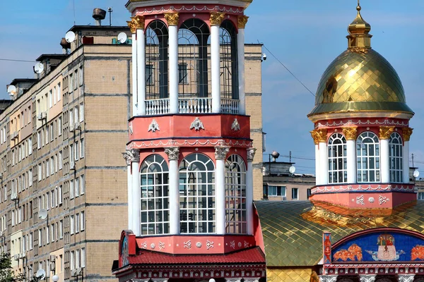 Kyiv Ukraine June 2018 Sviato Pokrovskyi Cathedral Obolon District Kiev — Stock Photo, Image