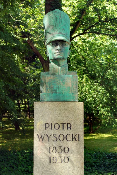 Varsóvia Polônia Junho 2018 Busto Piotr Wysocki Tenente Polonês Líder — Fotografia de Stock