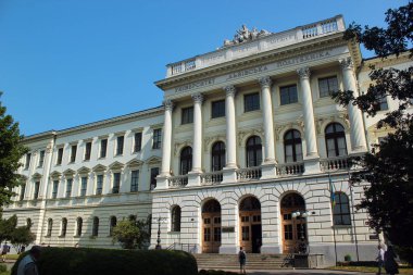 Lviv, Ukrayna - 8 Haziran 2018: Lviv Politeknik Ulusal Üniversitesi, Lviv, 1816 kurulan en büyük bilimsel üniversite.