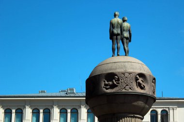 Oslo, Norveç - 26 Haziran 2018: Heykel 