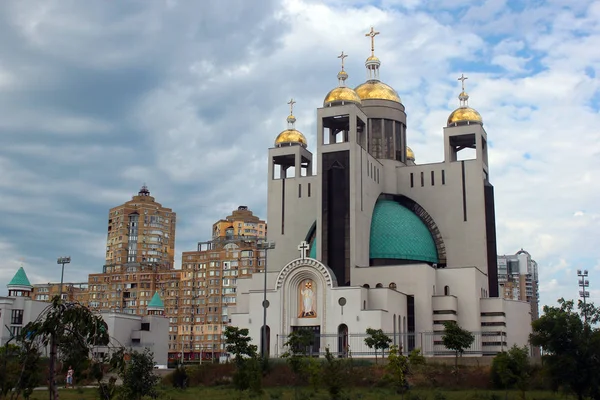 Kiev Ucrânia Junho 2018 Catedral Patriarcal Ressurreição Cristo Principal Catedral — Fotografia de Stock