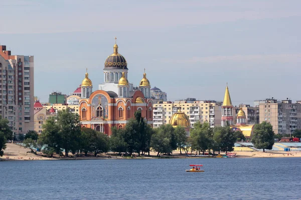 Kijów Ukraina Czerwca 2018 Sviato Pokrovskyi Świętej Dziewicy Ochrony Katedry — Zdjęcie stockowe