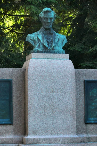 Oslo Norvegia Giugno 2018 Monumento Abraham Lincoln Nel Parco Frogner — Foto Stock