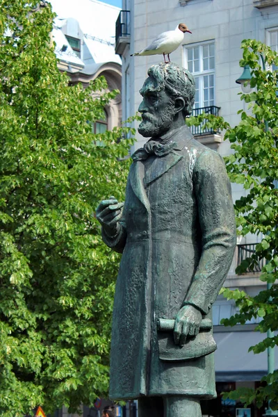 Осло Норвегия Июня 2018 Года Статуя Йохана Свердрупа Первого Премьер — стоковое фото