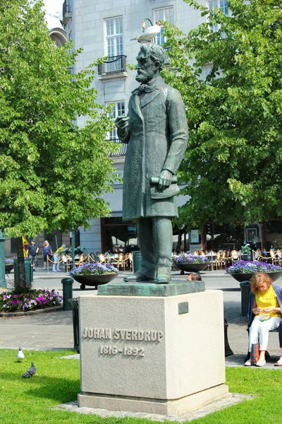 Oslo Norwegen Juni 2018 Statue Von Johan Sverdrup Dem Ersten — Stockfoto