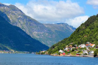 Hardanger fiyort, Hordaland İlçesi, Norveç görünümünü