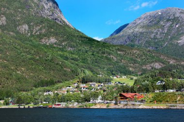 Hardanger Fiyort ve Kinsarvik defne, Hordaland İlçesi, Norveç