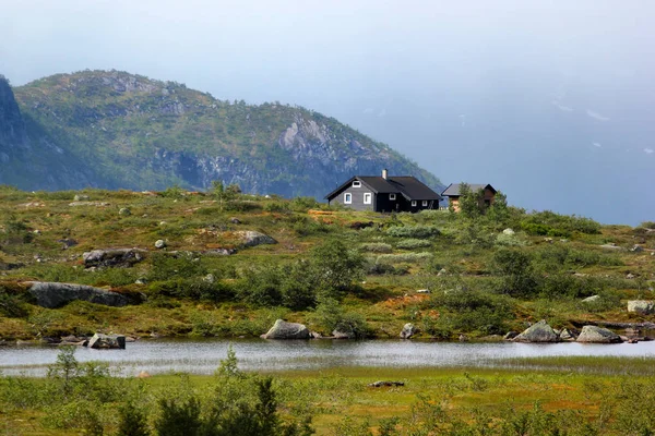 Camino Trolltunga Condado Hordaland Noruega — Foto de Stock