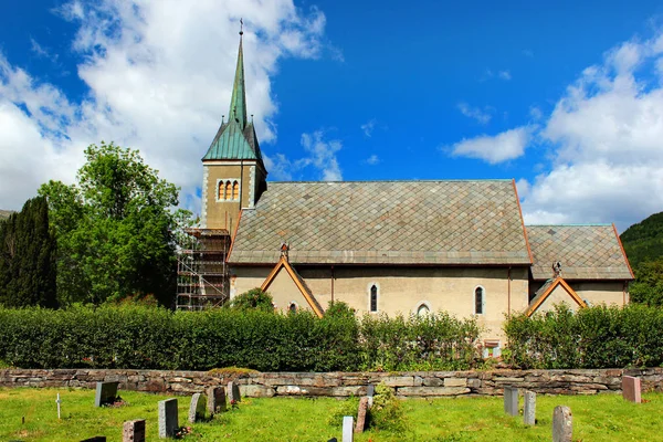 Ullensvang Εκκλησία Hardanger Καθεδρικό Ναό Βρίσκεται Στο Χωριό Lofthus Κομητεία — Φωτογραφία Αρχείου