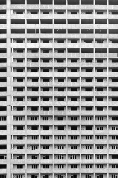 Finestre Multipiano Edificio Residenziale Durante Costruzione — Foto Stock