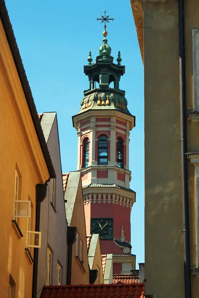 Tower John Archcathedral Old Town Warsaw Poland — Stock Photo, Image