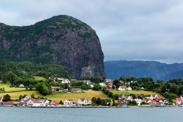 Vista Del Pueblo Forsand Condado Rogaland Noruega —  Fotos de Stock