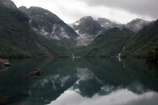 Lac Bondhus Dans Parc National Folgefonna Comté Hordaland Norvège — Photo