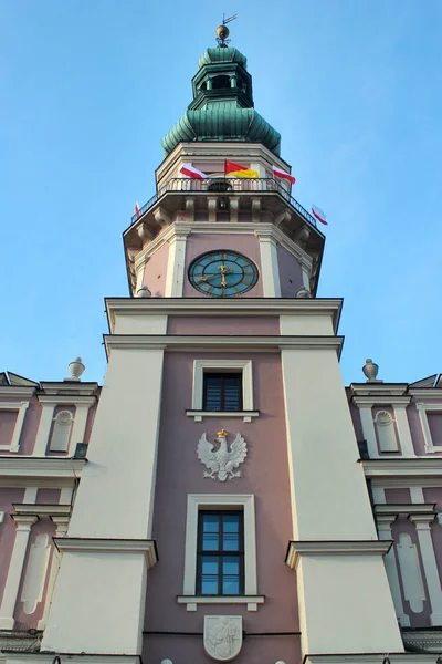 Rådhuset Zamosc Östra Polen — Stockfoto