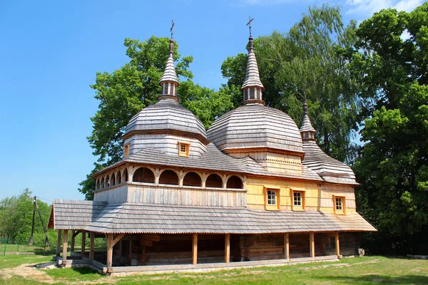 Wooden Church Paraskeva Nowe Brusno Eastern Poland Royalty Free Stock Photos