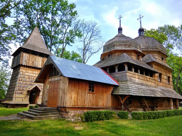 Wooden Ukrainian Greek Catholic Church Holy Mother God Chotyniec Podkarpackie Royalty Free Stock Images