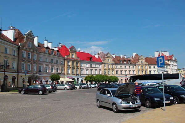 Lublin Lengyelország 2014 Április Palota Tér Előtt Lublini Vár Egyik — Stock Fotó