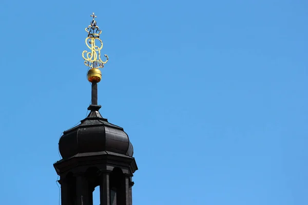 Lublin Polen April 2018 Spits Toren Van Krakau Poort Oude — Stockfoto