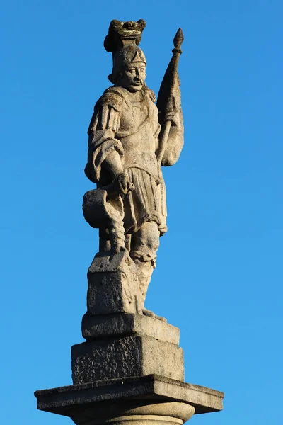 Narol Polen Mei 2018 Monument Voor Saint Florian Gewijd Aan — Stockfoto