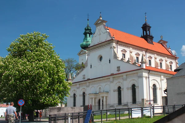 Zamosc Polonia Mayo 2018 Catedral Zamosc Antigua Iglesia Colegiata Construida —  Fotos de Stock