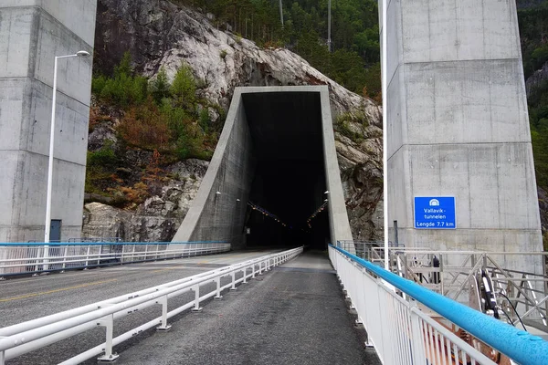 Hardangerbrua Νορβηγία Ιουνίου 2018 Hardanger Γέφυρα Μακρύτερος Γέφυρα Αναστολής Κατά — Φωτογραφία Αρχείου