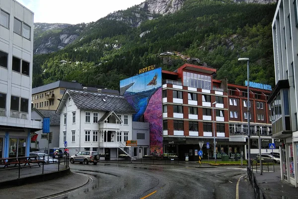 Odda Norway June 2018 View Odda Town Hordaland County Popular — Stock Photo, Image