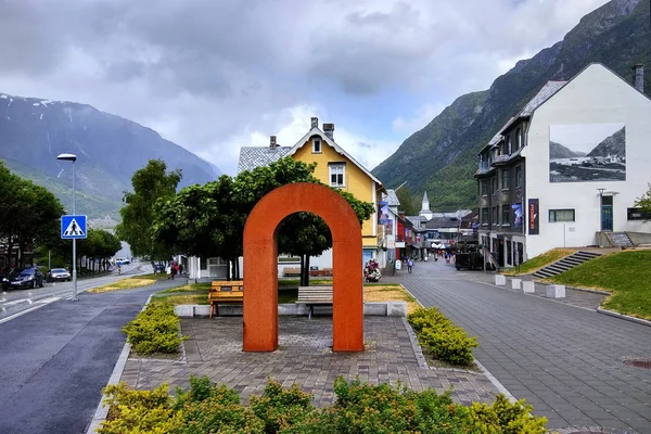 Odda Norway June 2018 View Odda Town Hordaland County Popular — Stock Photo, Image