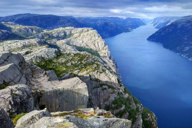 Lysefjord, Norveç'Rogaland taşın Preikestolen (Vaiz minber)
