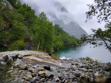 Lake Bondhus Folgefonna Ulusal Park, Hordaland İlçesi, Norveç