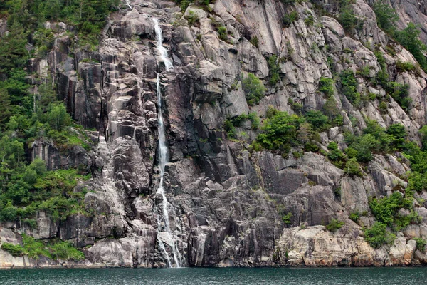 Klippen Und Felsige Küsten Des Lysefjords Norwegen — Stockfoto