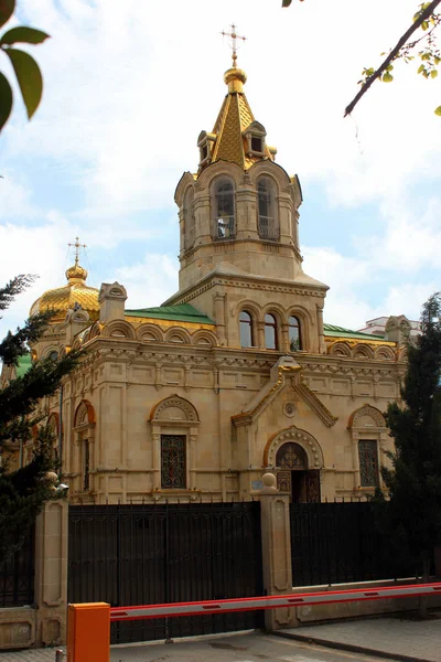 Cathédrale Orthodoxe Russe Des Porteurs Myrrhe Bakou Azerbaïdjan — Photo